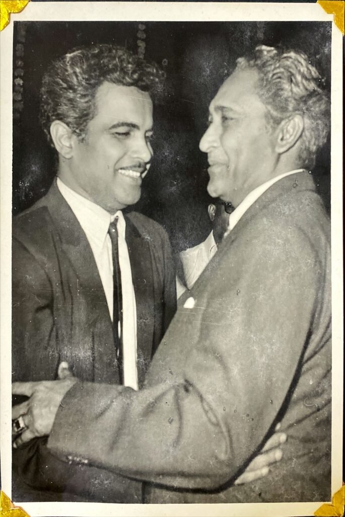 Arun Sarnaik with Friend Ashok Kumar