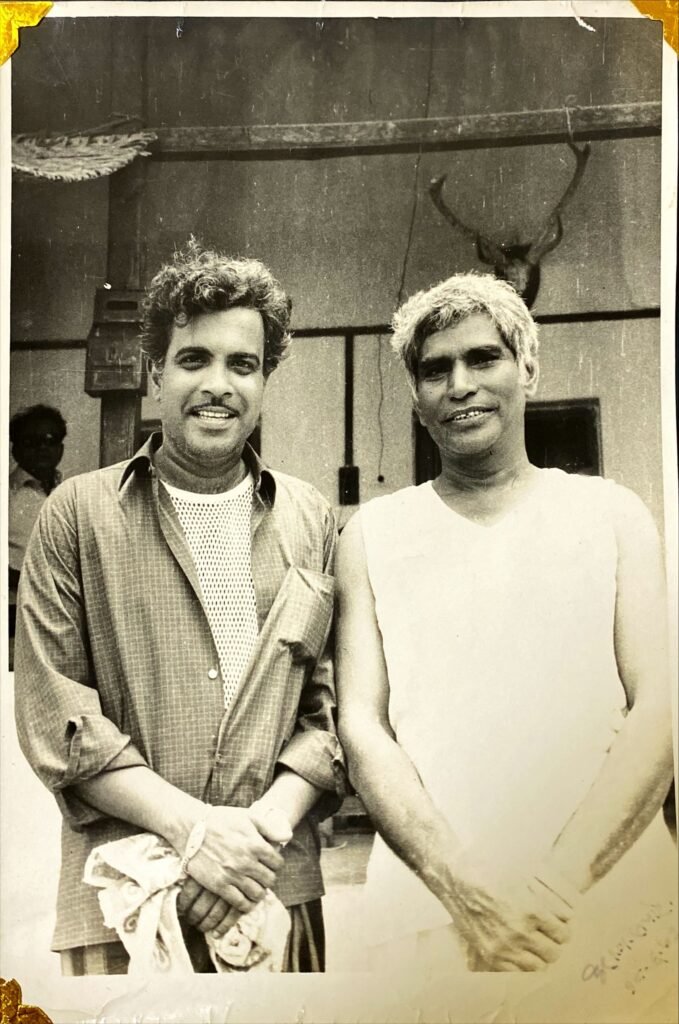 Arun Sarnaik with Baba Amate